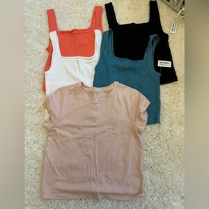 Old Navy collection of cropped tanks/ top